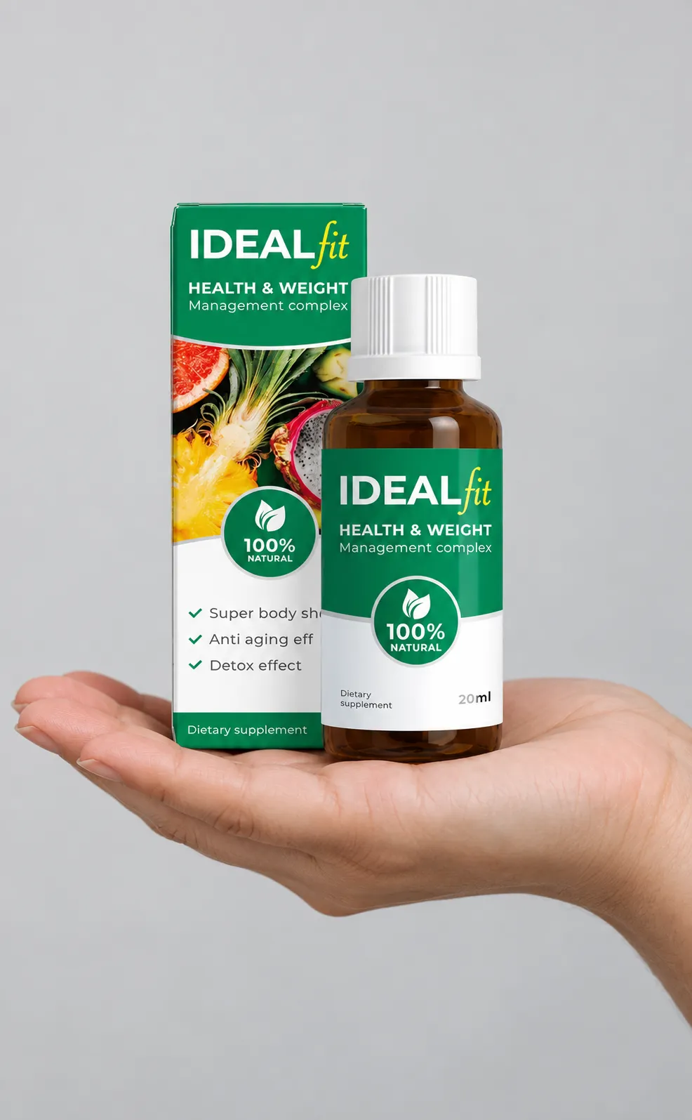 IdealFit — Verpackung in der Hand