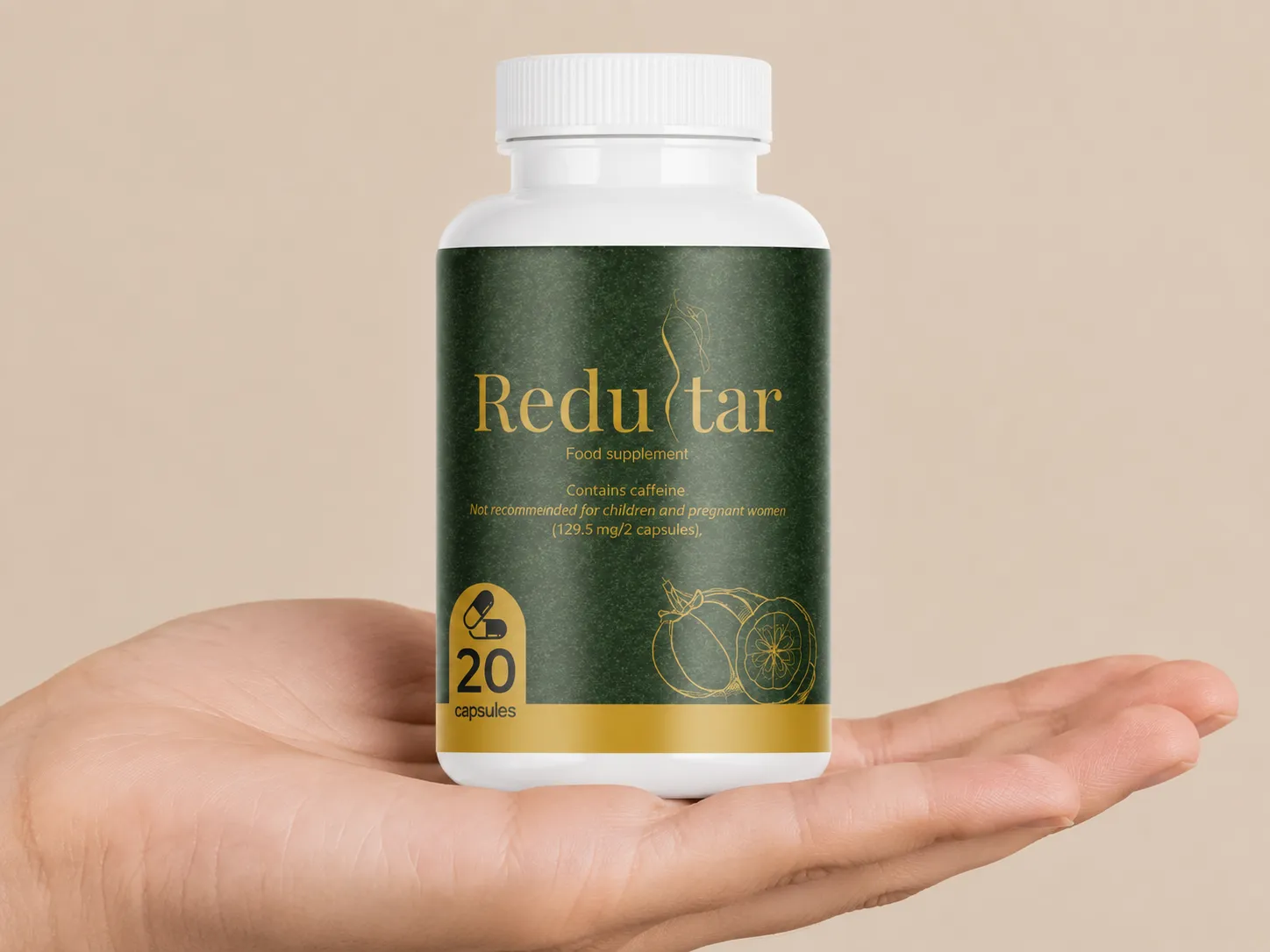 Redustar — Verpackung in der Hand