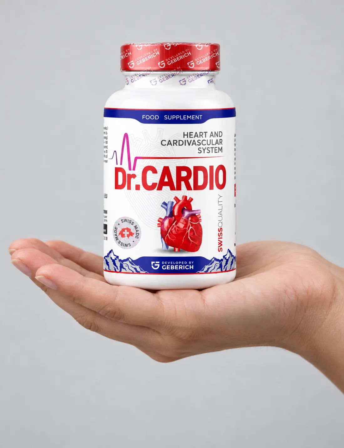 Dr.Cardio — Verpackung in der Hand
