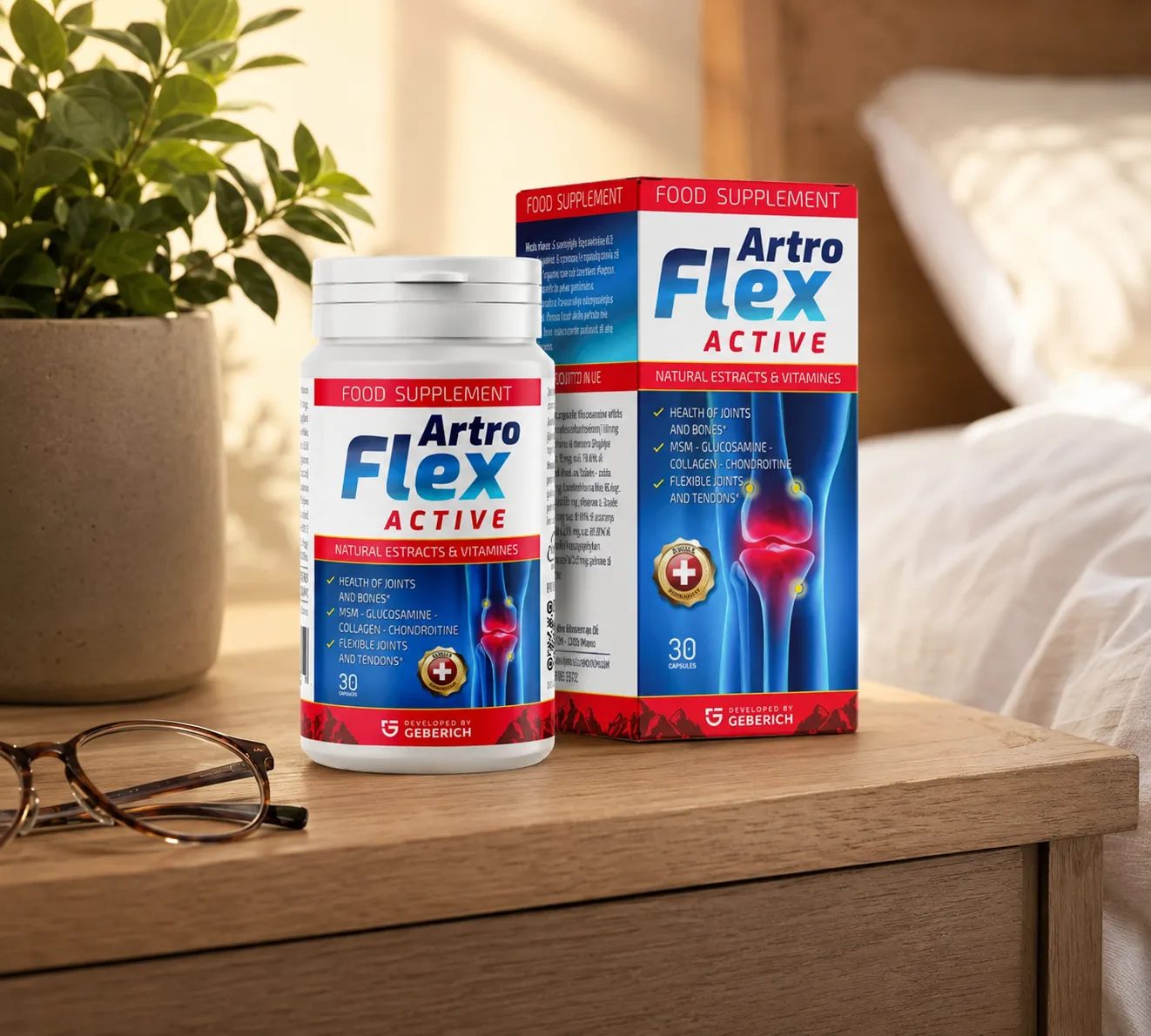 Artroflex Active — Verpackung im Alltag