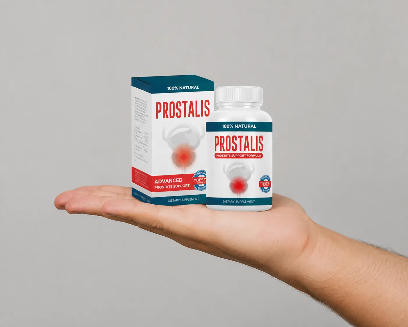 Prostalis — Verpackung in der Hand