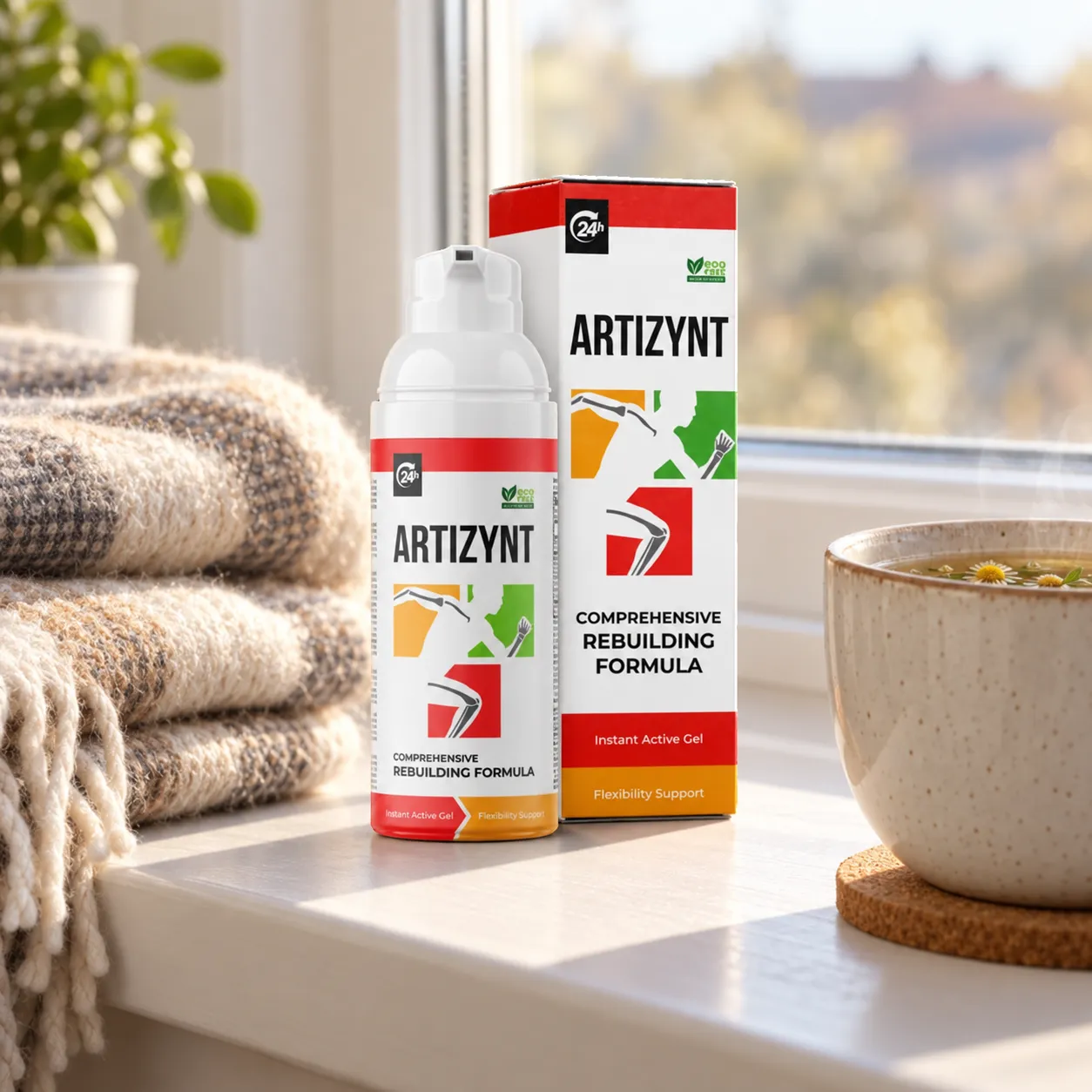 ArtiZynt Gel — Verpackung im Alltag