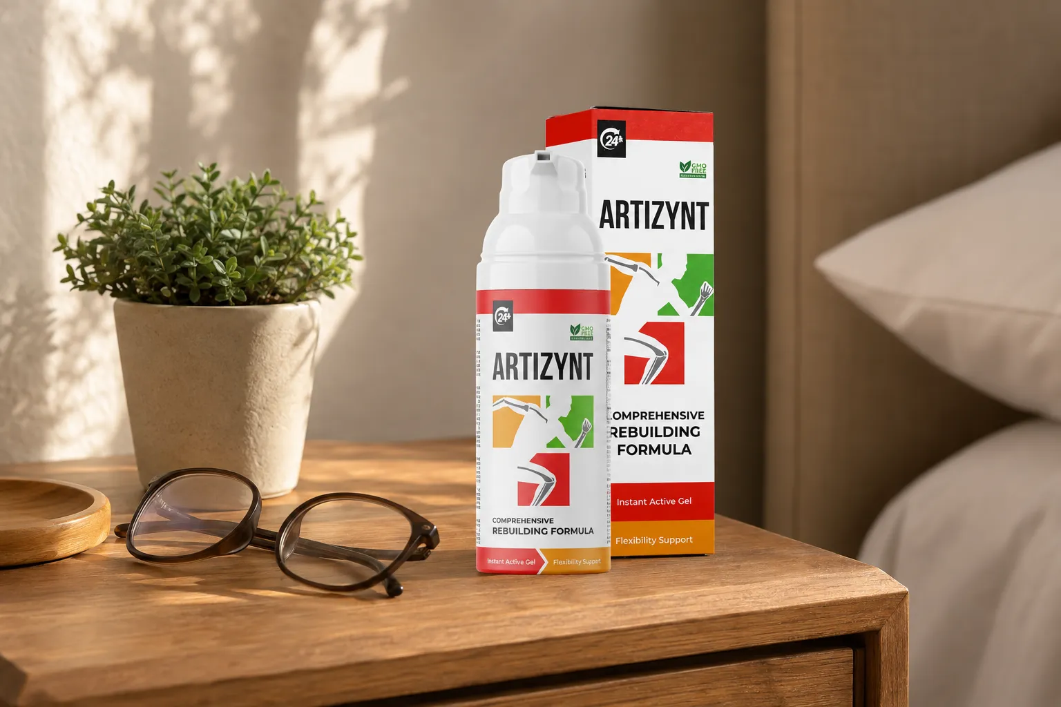 ArtiZynt Gel Full price + — Verpackung im Alltag