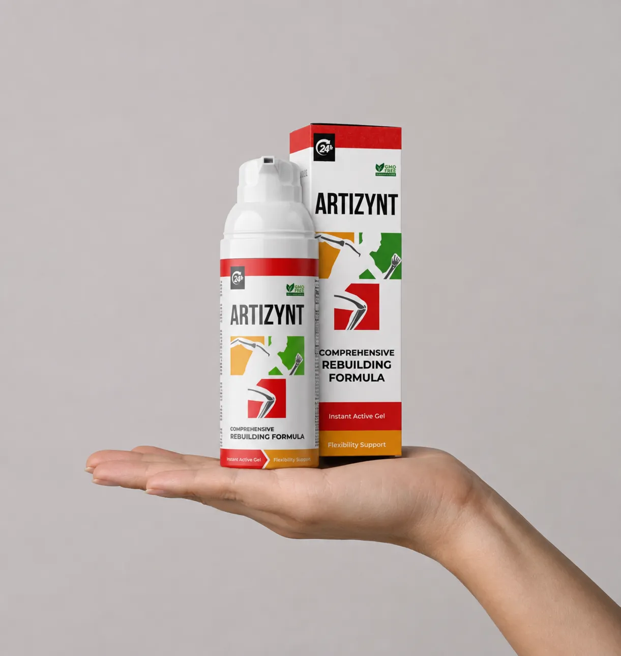 ArtiZynt Gel Full price + — Verpackung in der Hand