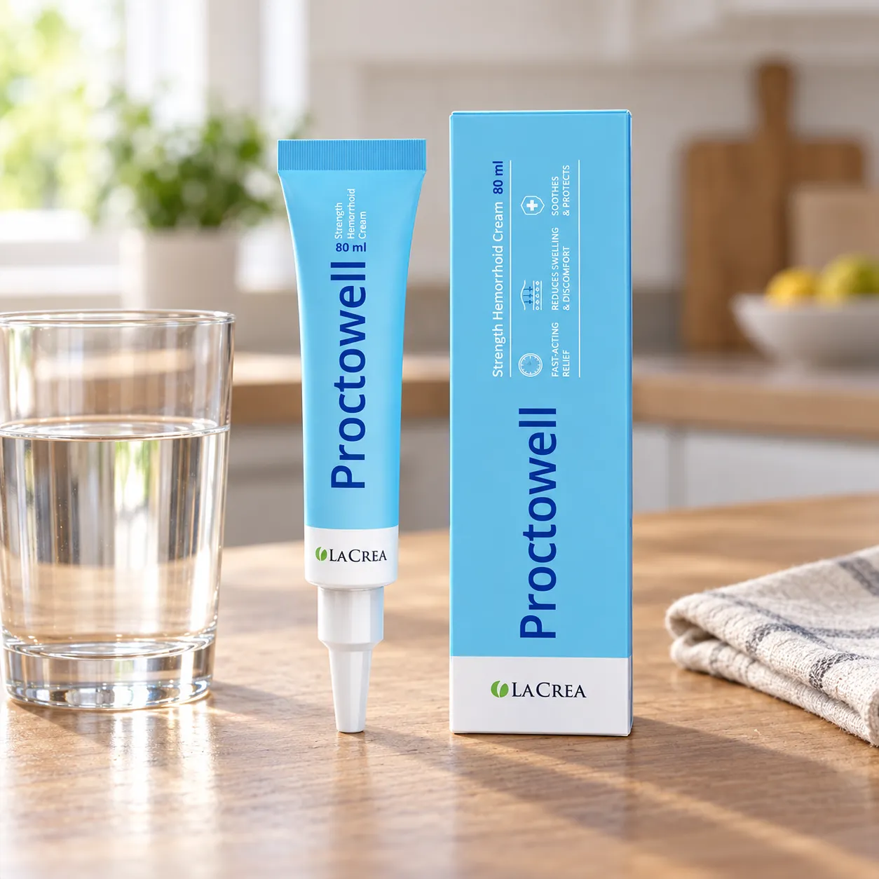 Proctowell — Verpackung im Alltag