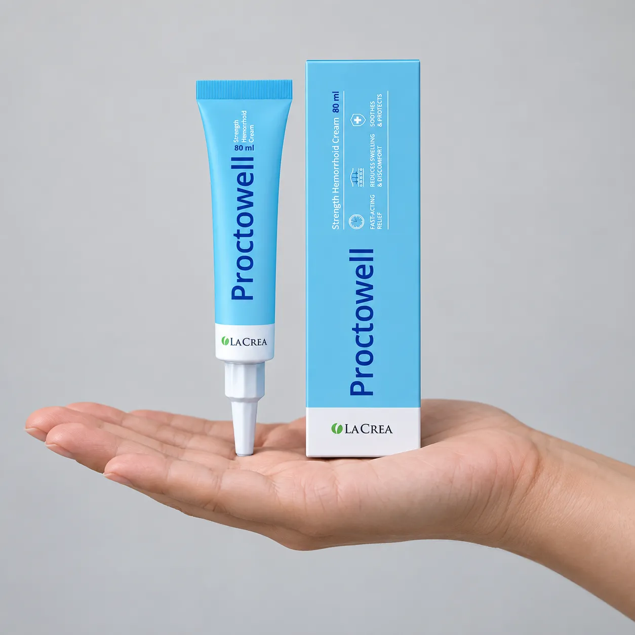 Proctowell — Verpackung in der Hand
