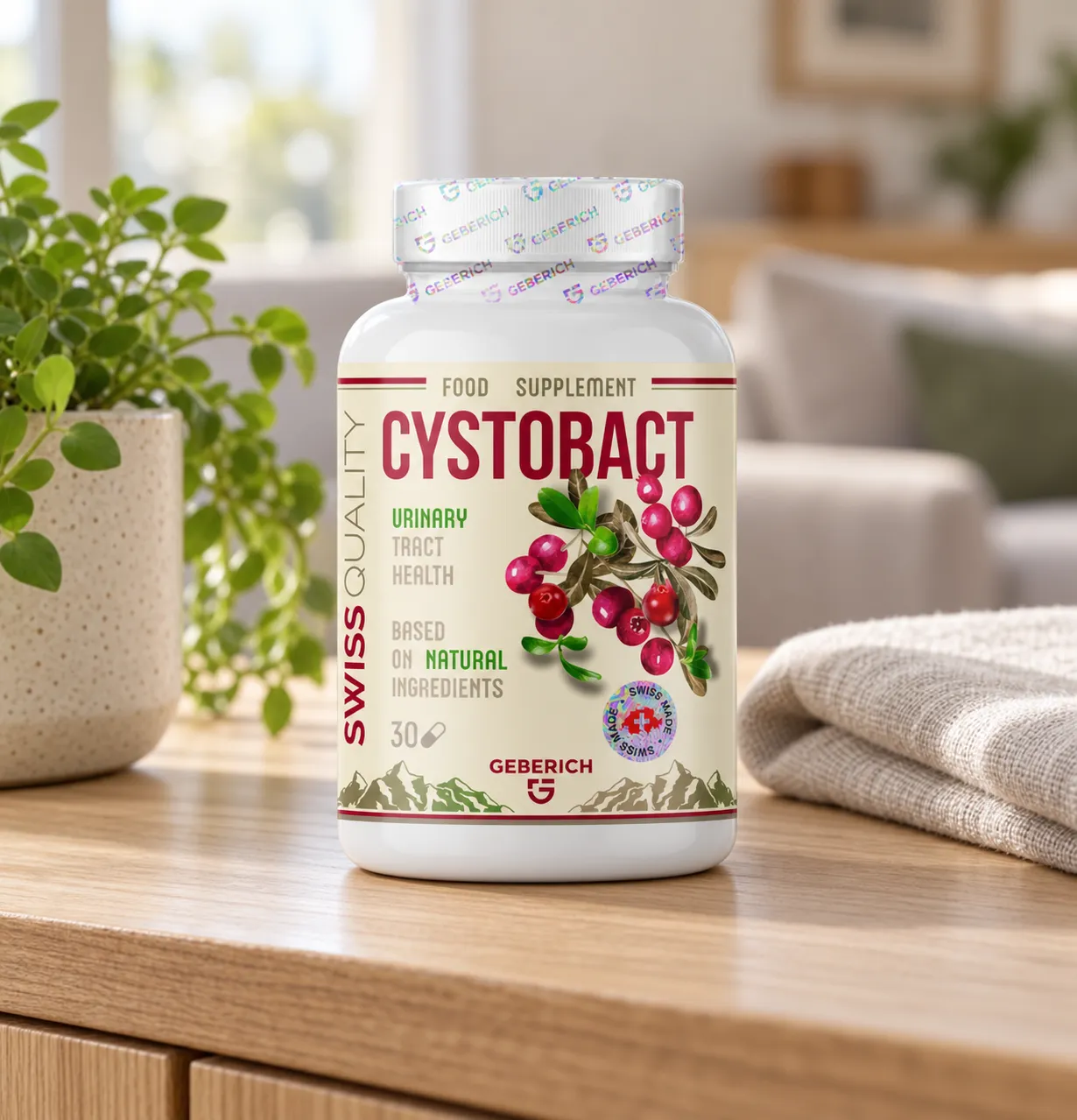 CYSTOBACT — Verpackung im Alltag