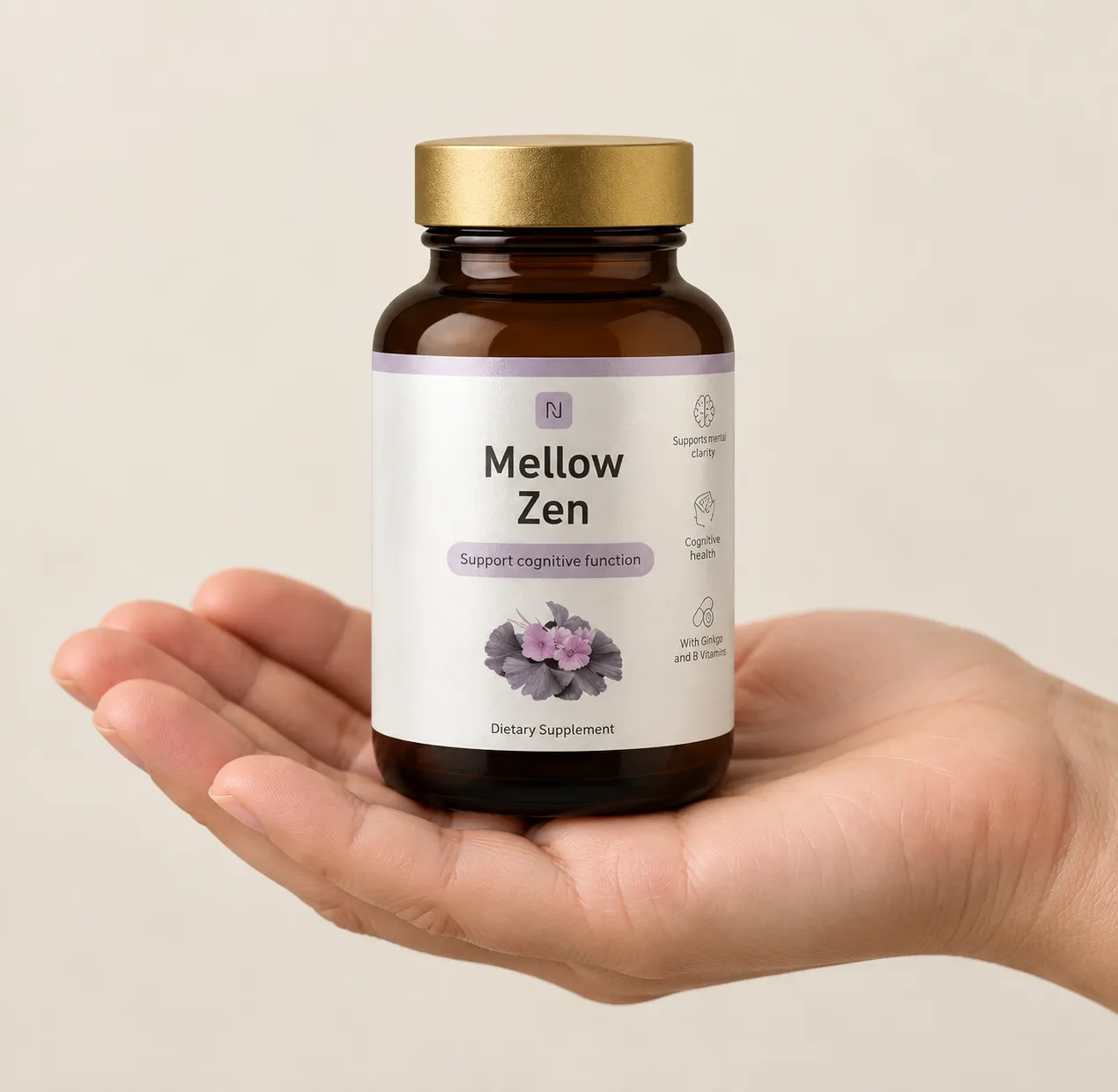 Mellow Zen — Verpackung in der Hand