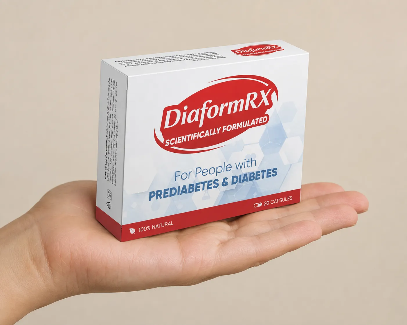 DiaformRX Full price + — Verpackung in der Hand