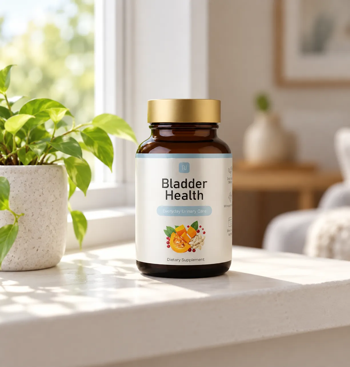 Bladder Health — Verpackung im Alltag