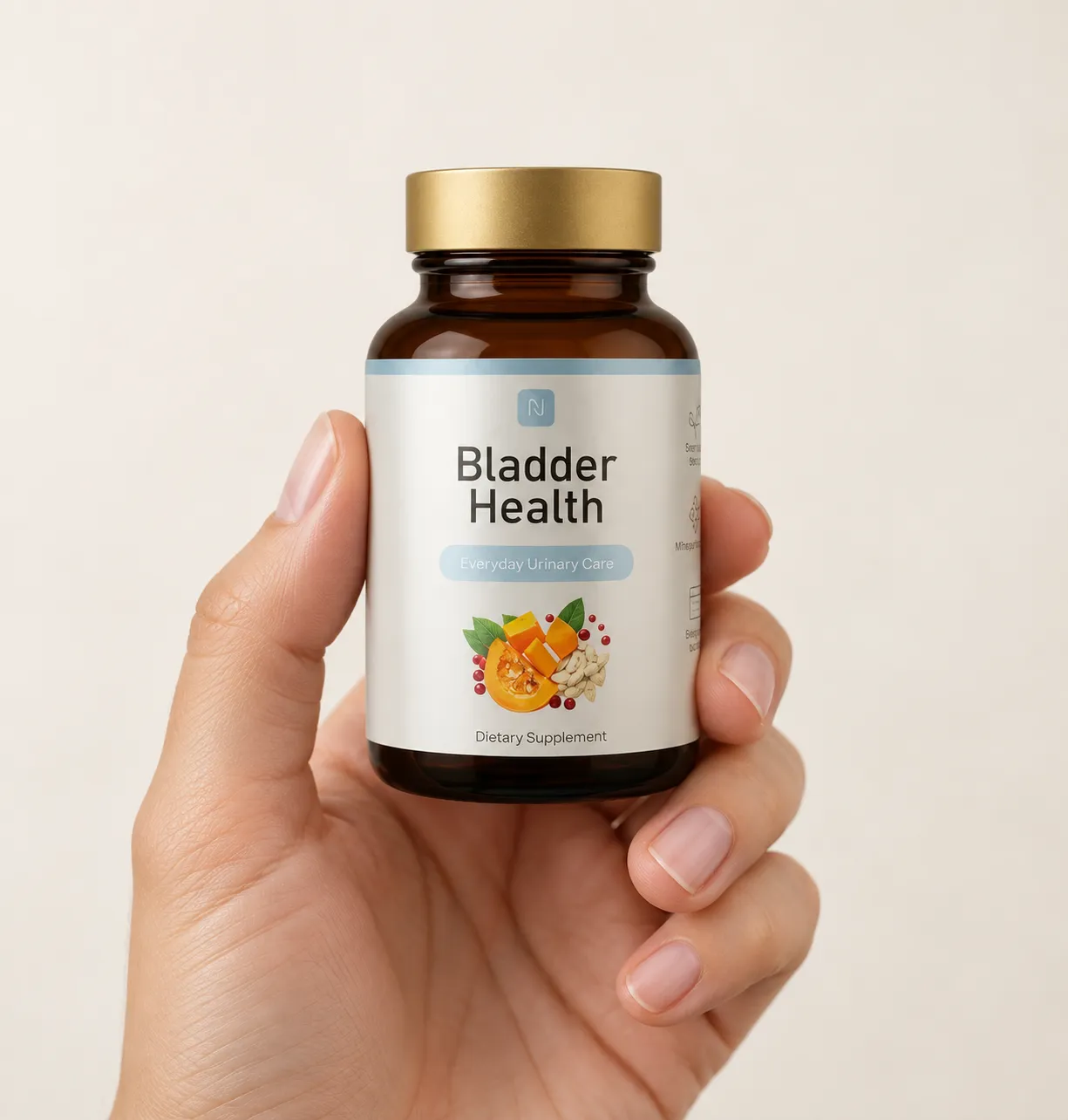 Bladder Health — Verpackung in der Hand