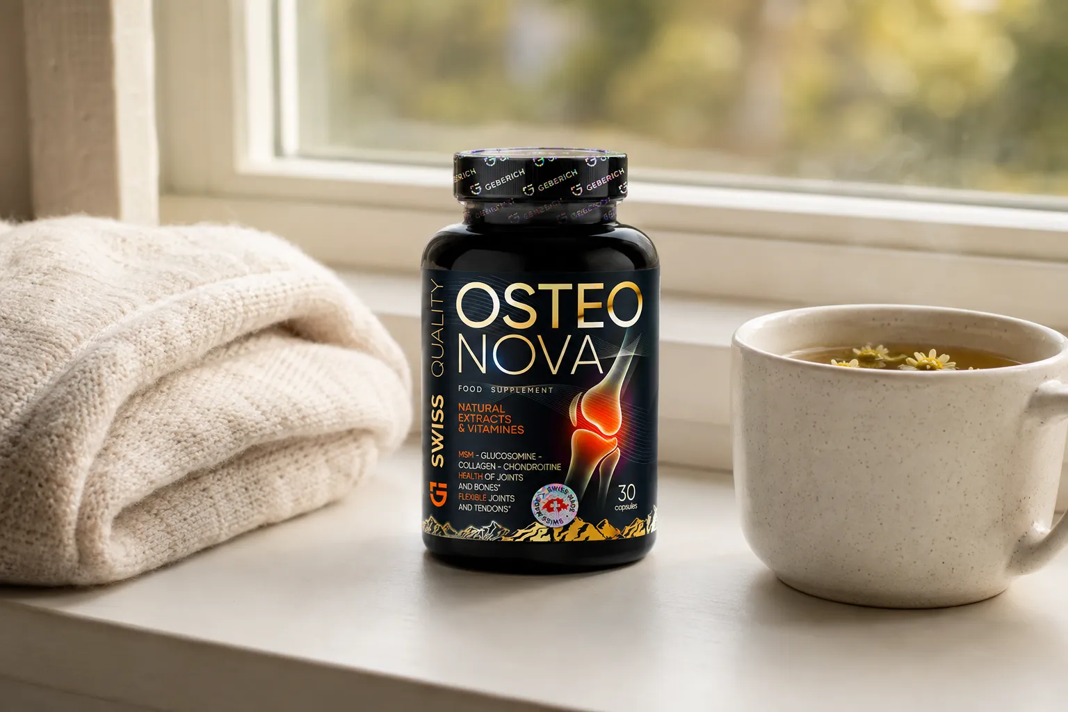 OsteoNova — Verpackung im Alltag