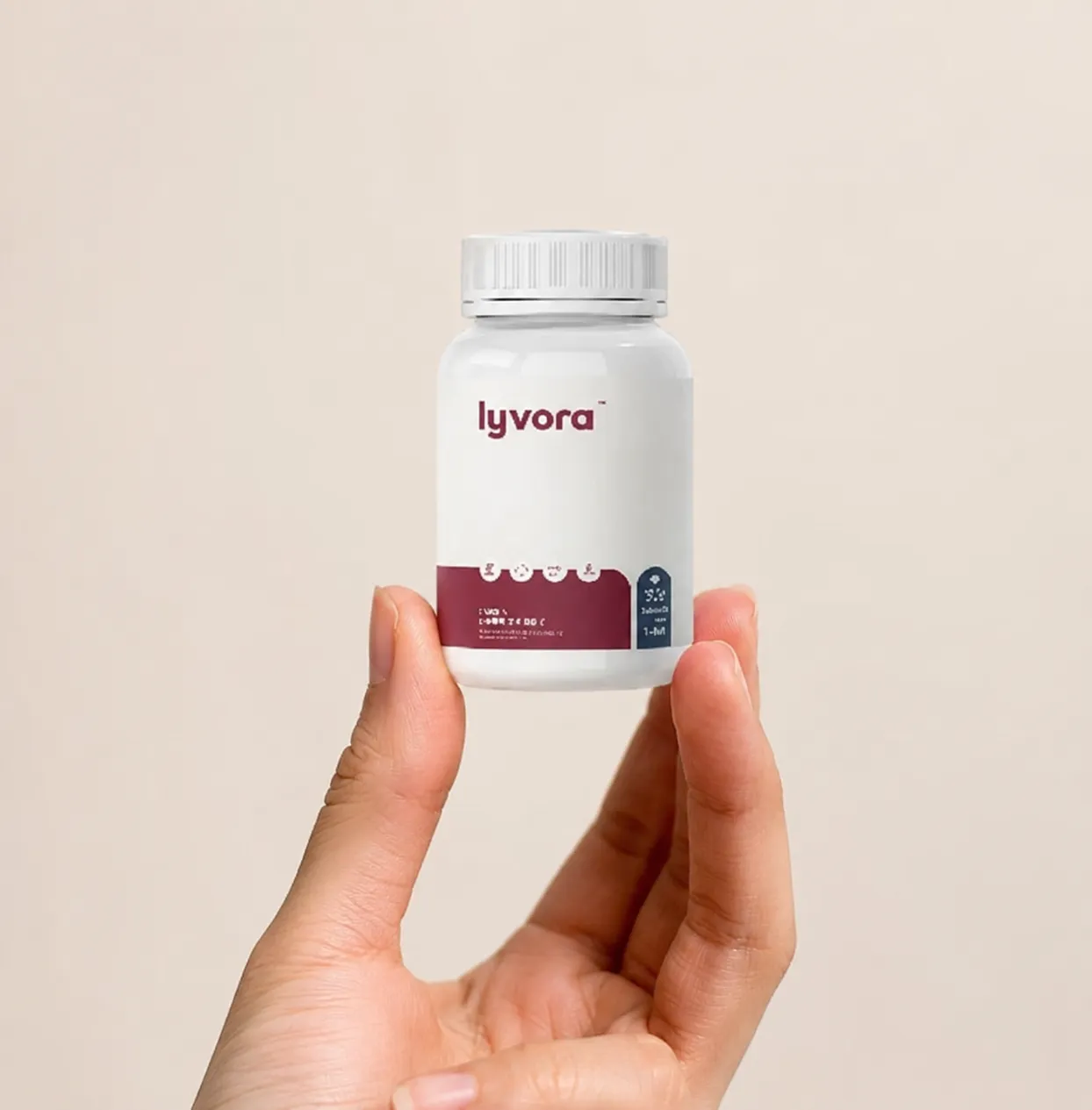 Lyvora — Verpackung in der Hand