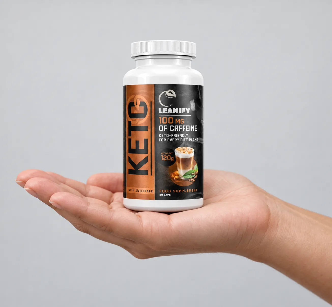 Leanify Keto — Verpackung in der Hand