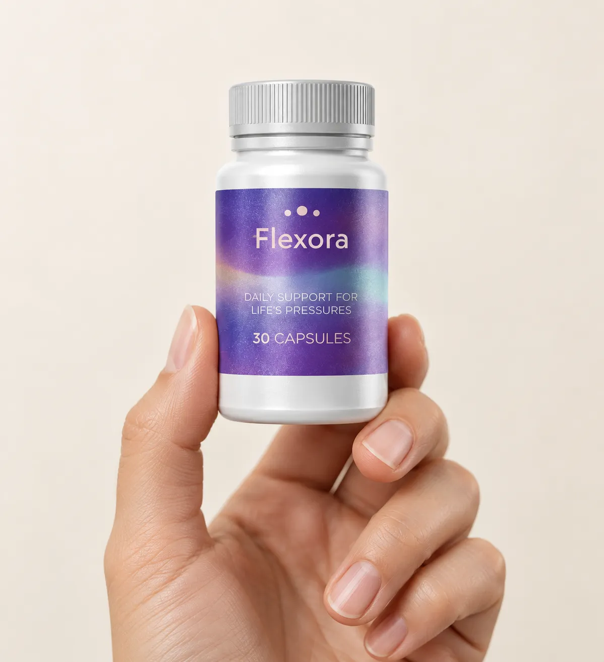 Flexora — Verpackung in der Hand
