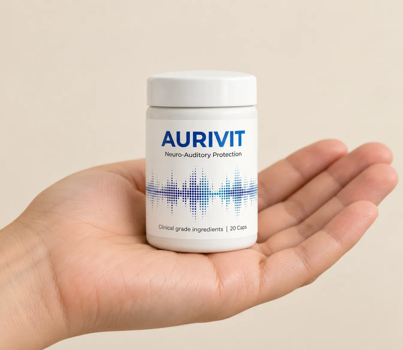 Aurivit — Verpackung in der Hand